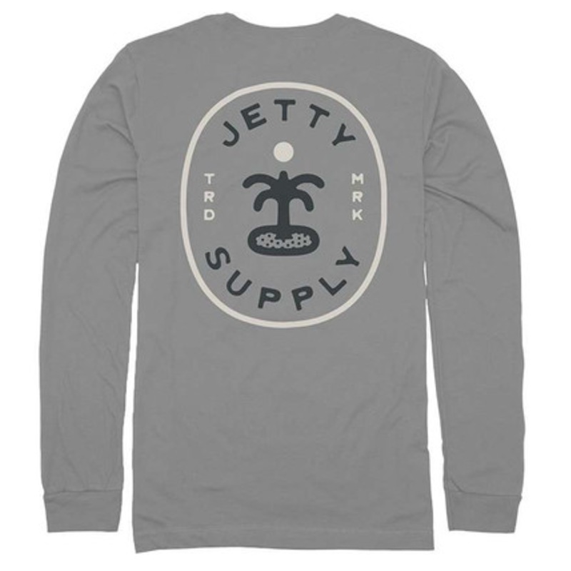 Jetty Oasis Long Sleeve T-Shirt – Grey – Small