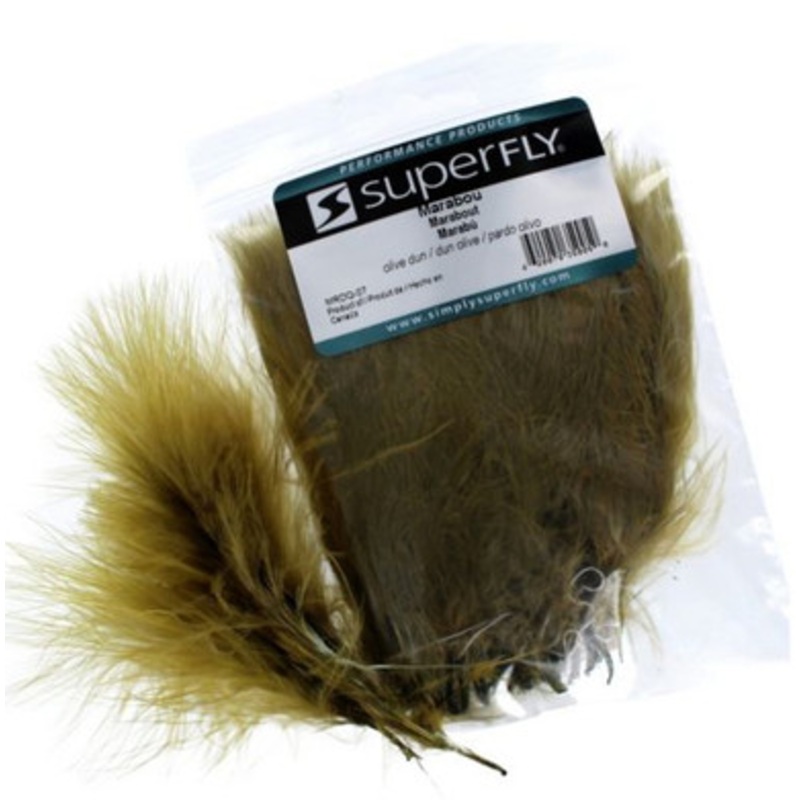 Superfly MRDQ-07 Strung Marabou – Olive Dun