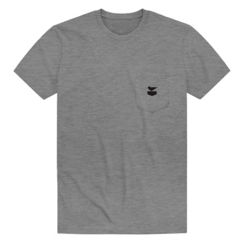Jetty Otis Short Sleeve Pocket T-Shirt – Heather Grey – Large