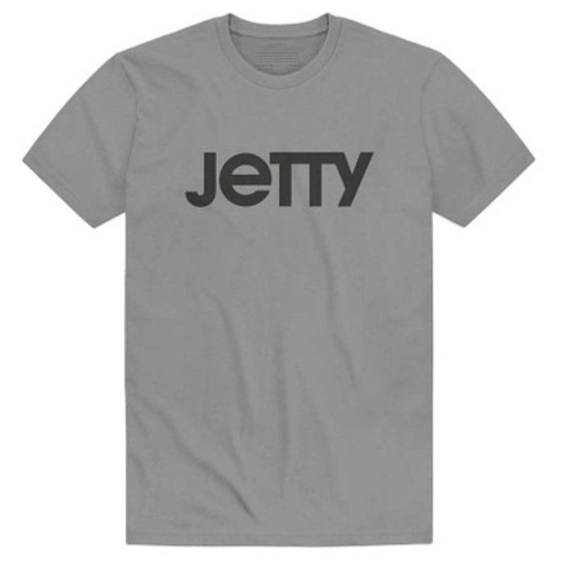 Jetty Starboard Logo Short Sleeve T-Shirt – Grey – 2X-Large