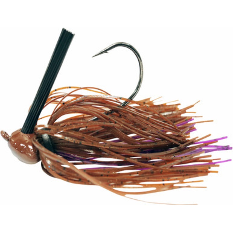 Missile Baits MJHB1-BPP Ike’s Head Banger Jig – Brown Purple Passion