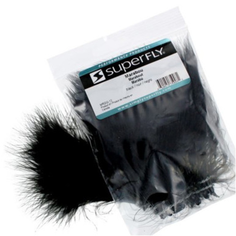 Superfly MRDQ-12 Strung Marabou – Black