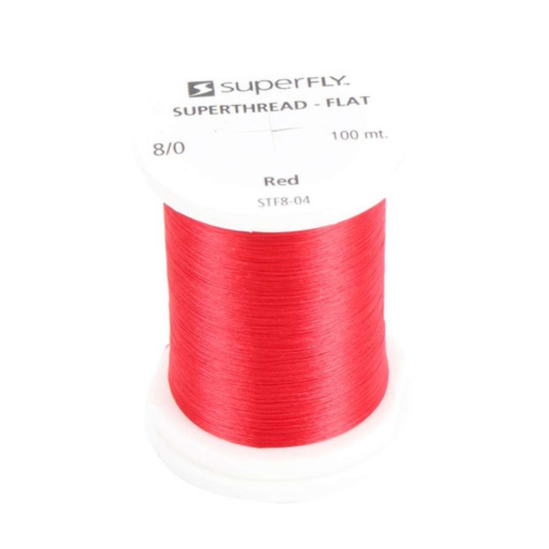 Superfly STF8-04 Superthread Flat 8/0 – Red