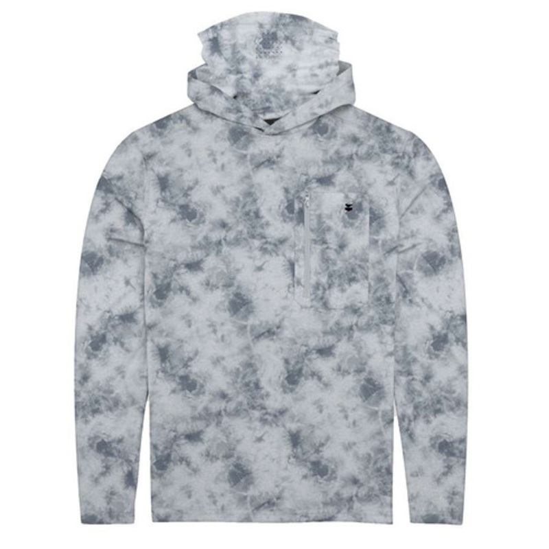 Jetty Skiff UV Hooded Long Sleeve Shirt – Grey – Medium