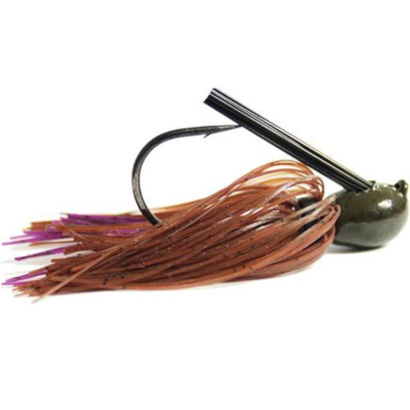 Missile Baits MJMF14-BPP Ike’s Mini Flip Jig – Brown Purple Passion