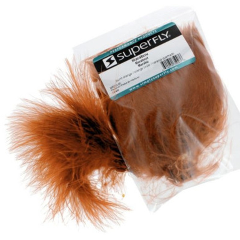 Superfly MRDQ-05 Strung Marabou – Burnt Orange