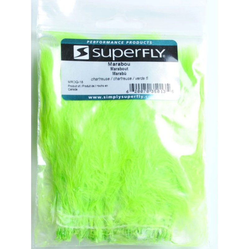 Superfly MRDQ-18 Strung Marabou – Chartreuse
