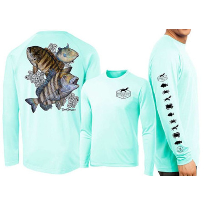 David Dunleavy Barnacle Slam Long Sleeve Shirt – Seagrass – X-Large
