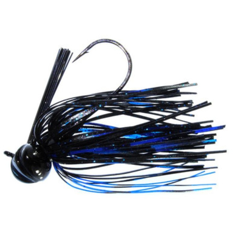 Greenfish Tackle Crawball Football Jig – 1/2oz – Black/Blue