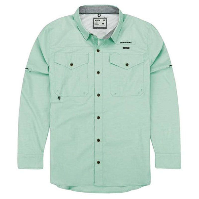 Jetty Bowline Long Sleeve Guide Shirt – Mint – Large