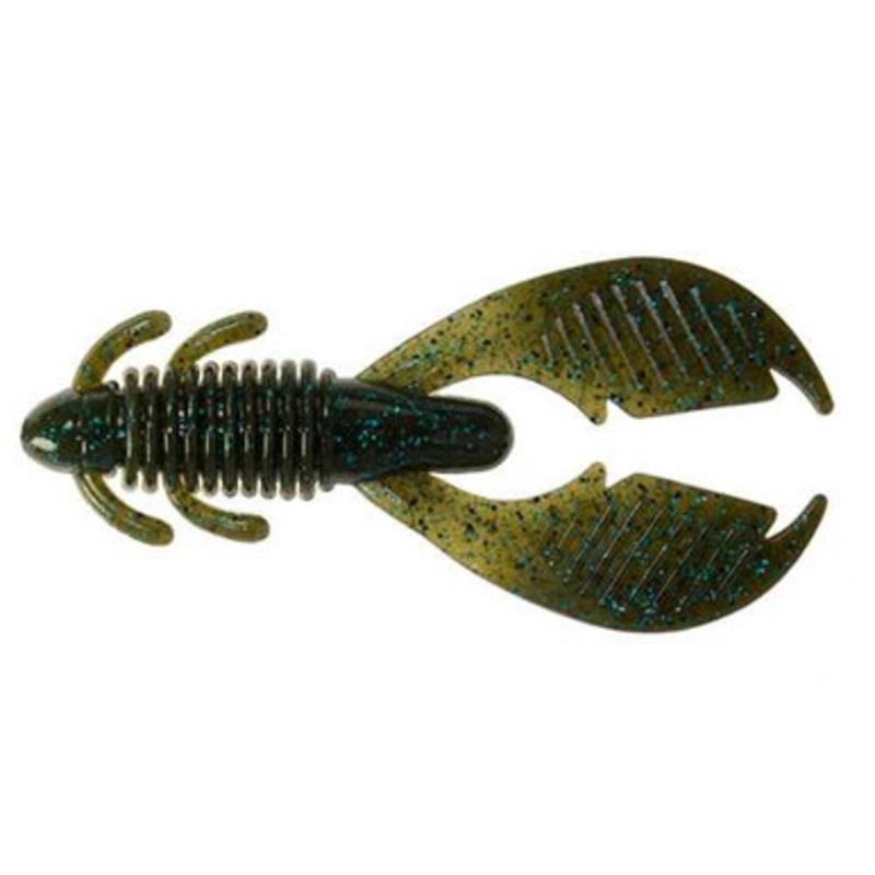 Reins Ax Craw Lure 3.5in – Green Pumpkin Blue
