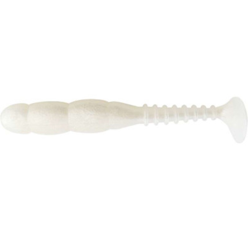 Reins Fat Rockvibe Shad Lure 5in Pearl White