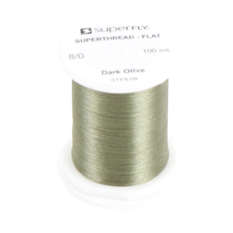 Superfly STF8-09 Superthread Flat 8/0 – Dark Olive