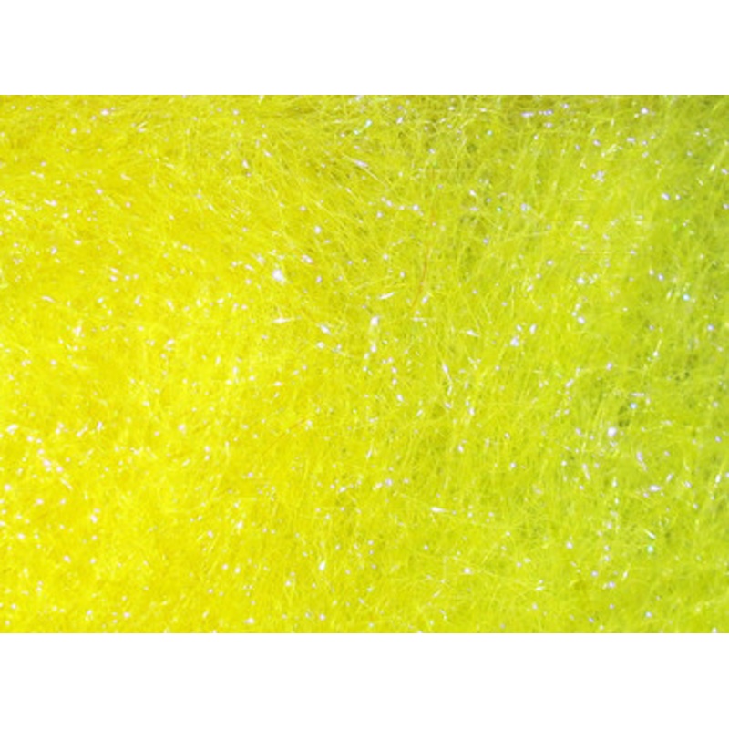 Hareline Dubbin Ice Dub – UV Light Yellow