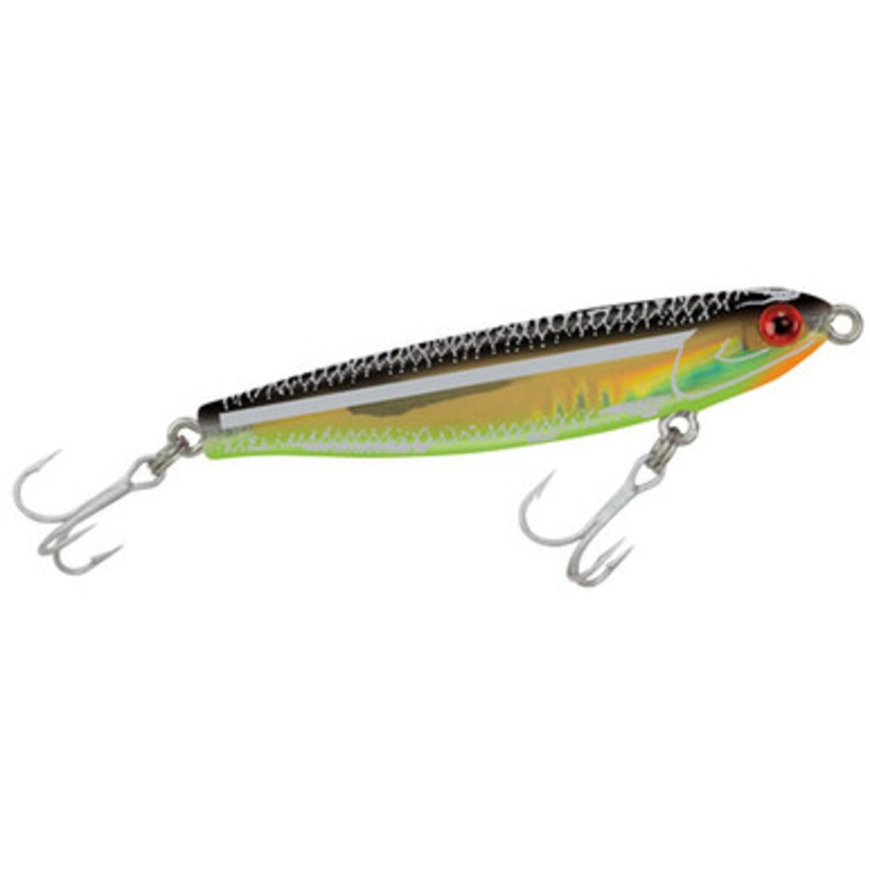 MirrOlure 19MR MirroMinnow Suspending Twitchbait – Black Back/Chartreuse/Gold