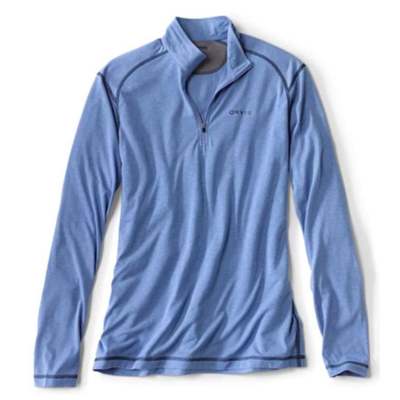 Orvis Dri-Release Quarter Zip Shirt – Bright Cobalt – Small