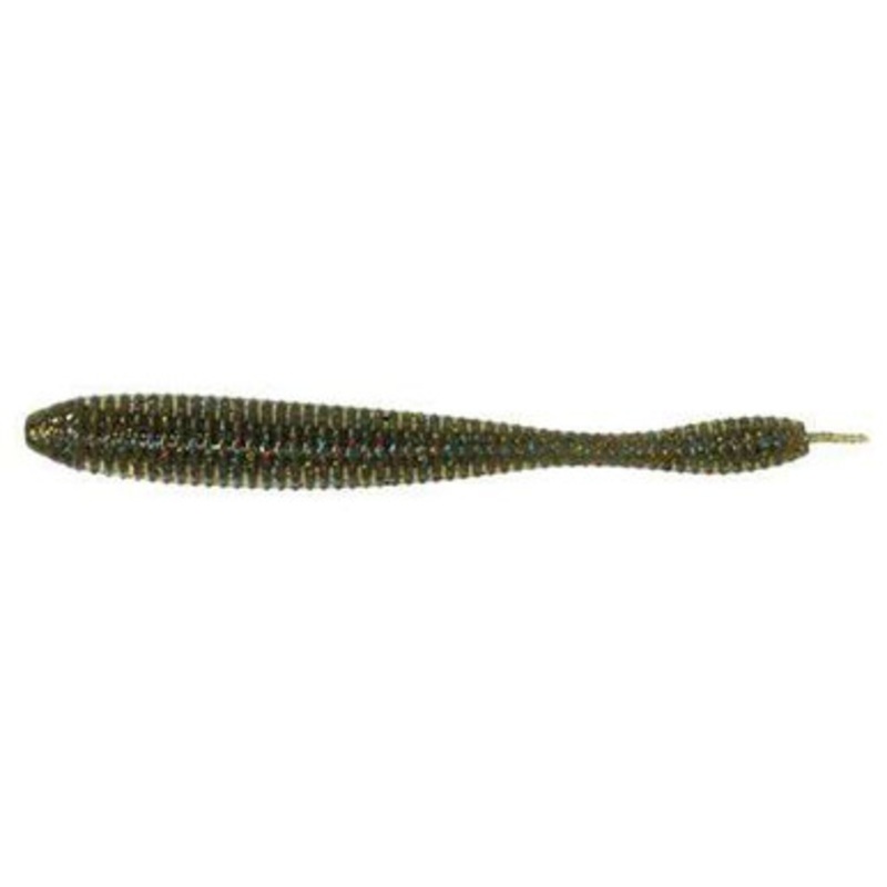 Reins Bubbling Shaker Lure 7in – Green Pumpkin All Stars