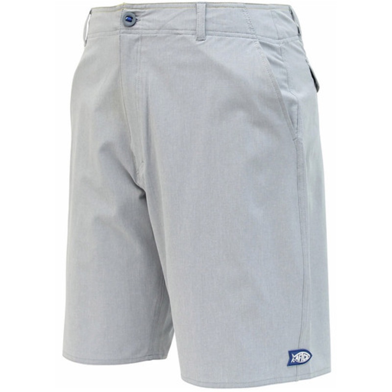 Aftco Cloudburst Fishing Shorts – 10in – Heather Gray – 40
