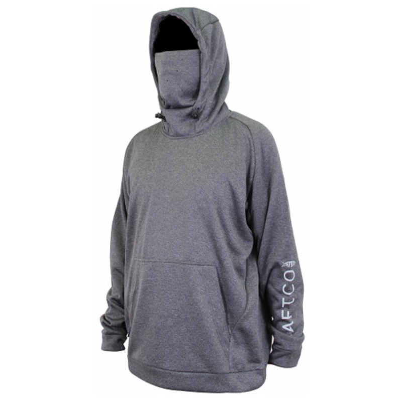 Aftco Reaper Technical Fishing Hoodie – Charcoal Heather – XL