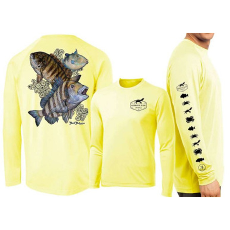David Dunleavy Barnacle Slam Long Sleeve Shirt – Yellow – 3X-Large