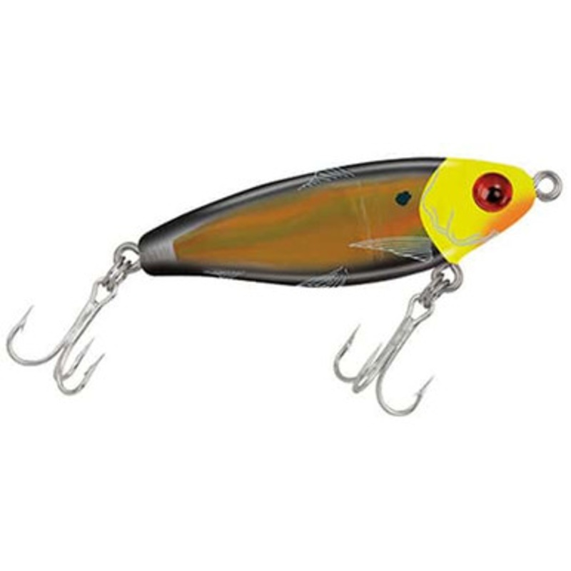 Mirrolure 17MR Mirrodine Suspending Twitchbait BCH Chartreuse Head/Black/Gold