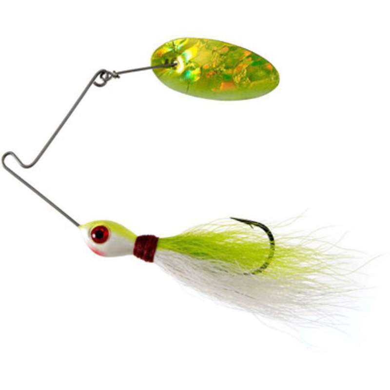Panther Martin Bearded Banshee Spinnerbait – Chartreuse White Holographic