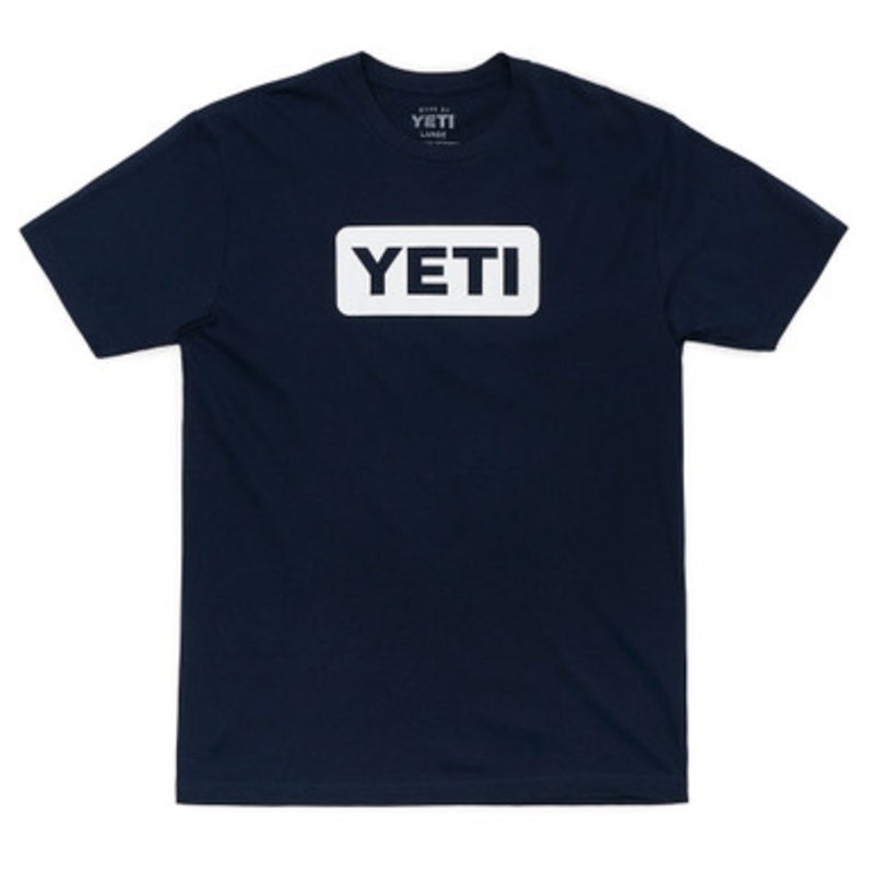 YETI Logo Badge T-Shirt – Navy – M