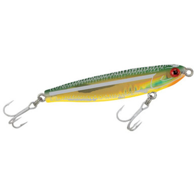 MirrOlure 19MR MirroMinnow Suspending Twitchbait – Bayou Green Back/Yellow/Gold