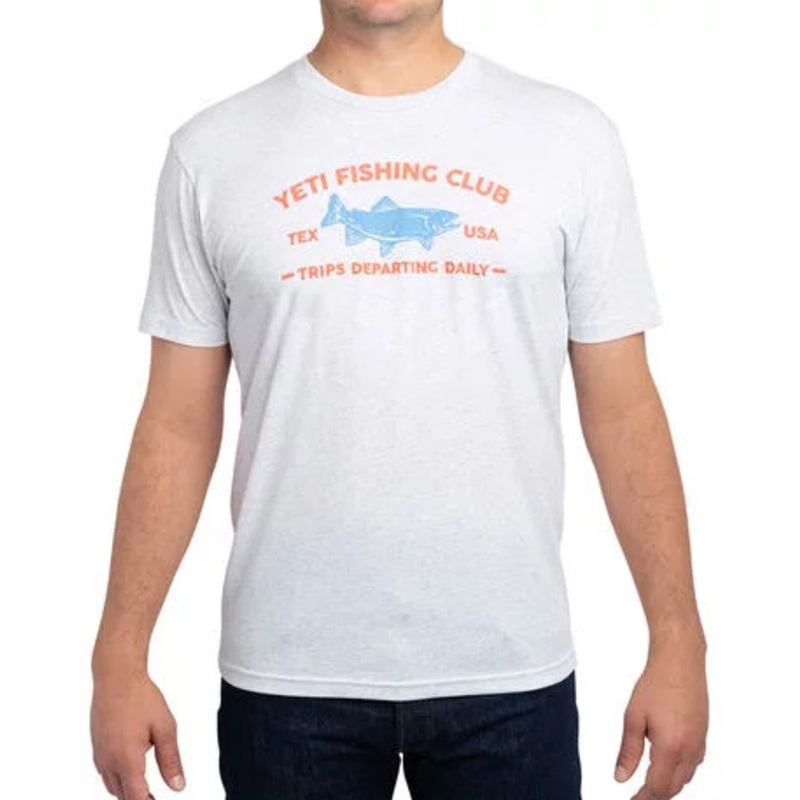 YETI Fishing Club Short Sleeve T-Shirt – White – Medium