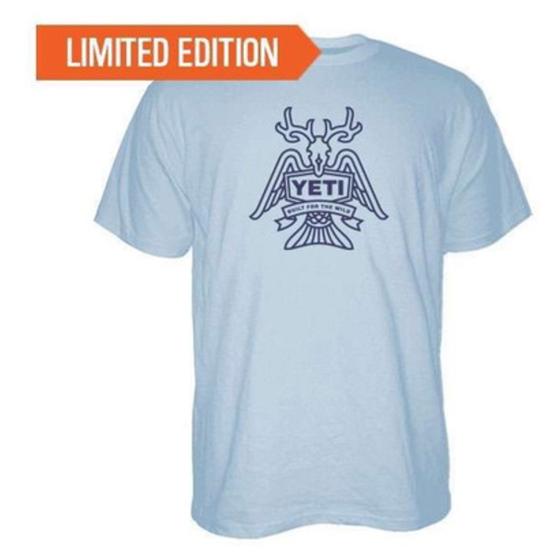 YETI Horn, Fin, and Feather Short Sleeve T-Shirt – XX-Large