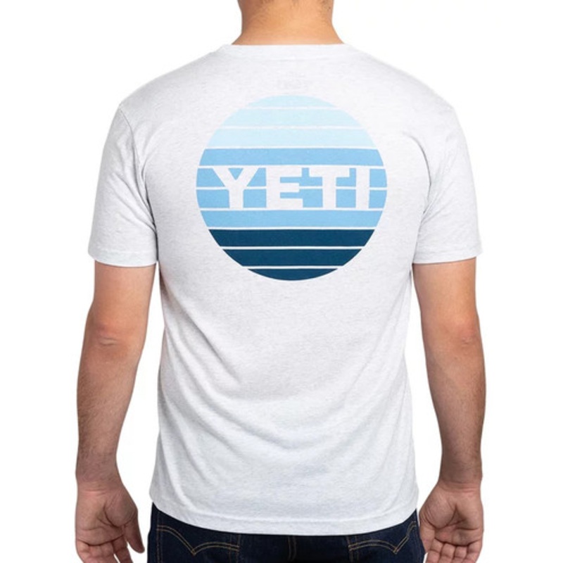 YETI Sunset Short Sleeve T-Shirt – Heathered White – 2XL