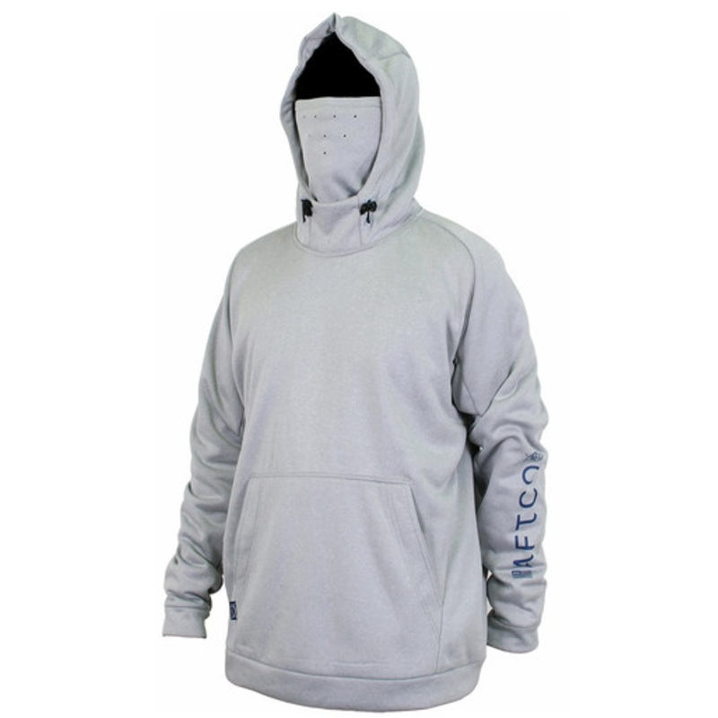 Aftco Reaper Technical Fishing Hoodie – Heather Gray – XS