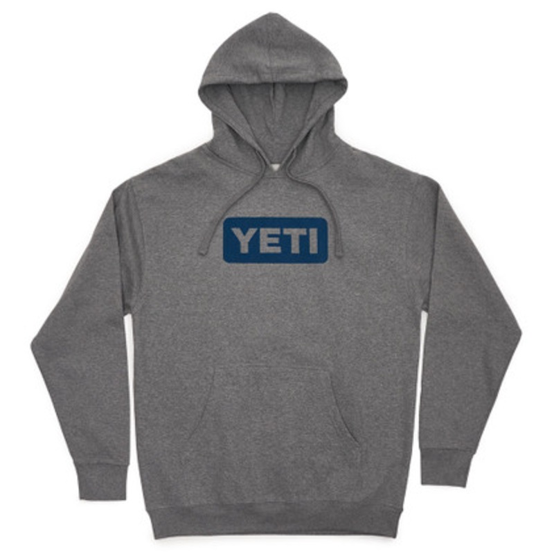 YETI Badge Logo Hoodie – Gray -L