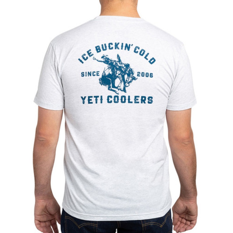 YETI Buckin Cold Short Sleeve T-Shirt – White – X-Large