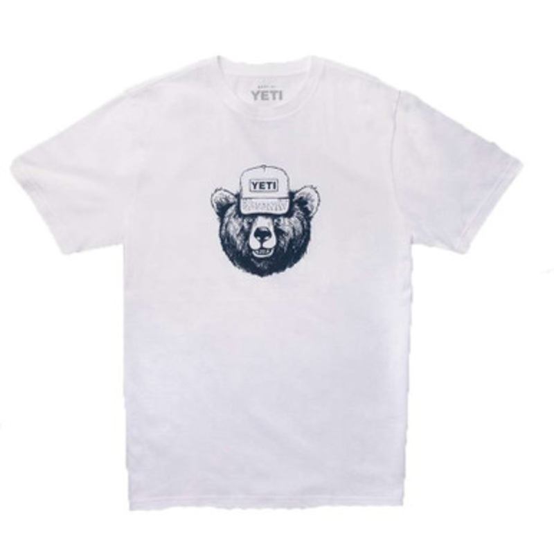 YETI  Den Dweller Short Sleeve T-Shirt White Navy – M