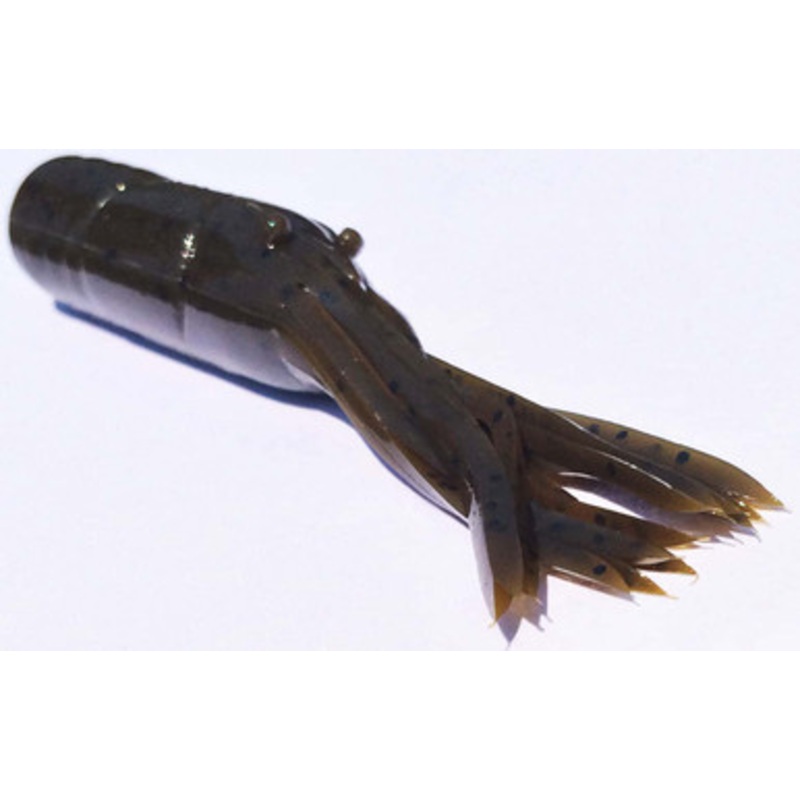MegaStrike 4” Mega Tube Soft Plastic Lures Green Pumpkin w/ Black Flake