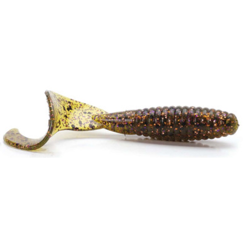 MegaStrike MegaGrub 3” Soft Plastic Lures Watermelon Purple/Cooper Flake