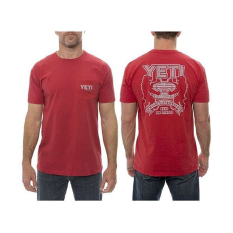 YETI Coat of Arms Short Sleeve Pocket T-Shirt – XX-Large