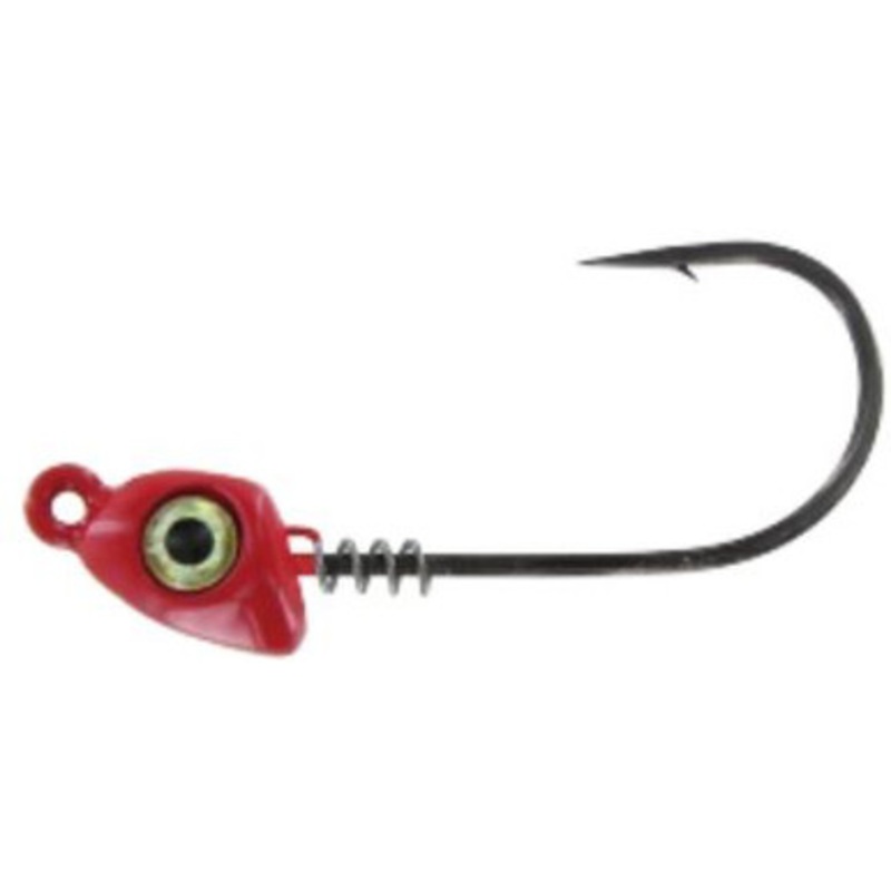 Mustad Impact Spring Jig Head – 1/4oz – Red