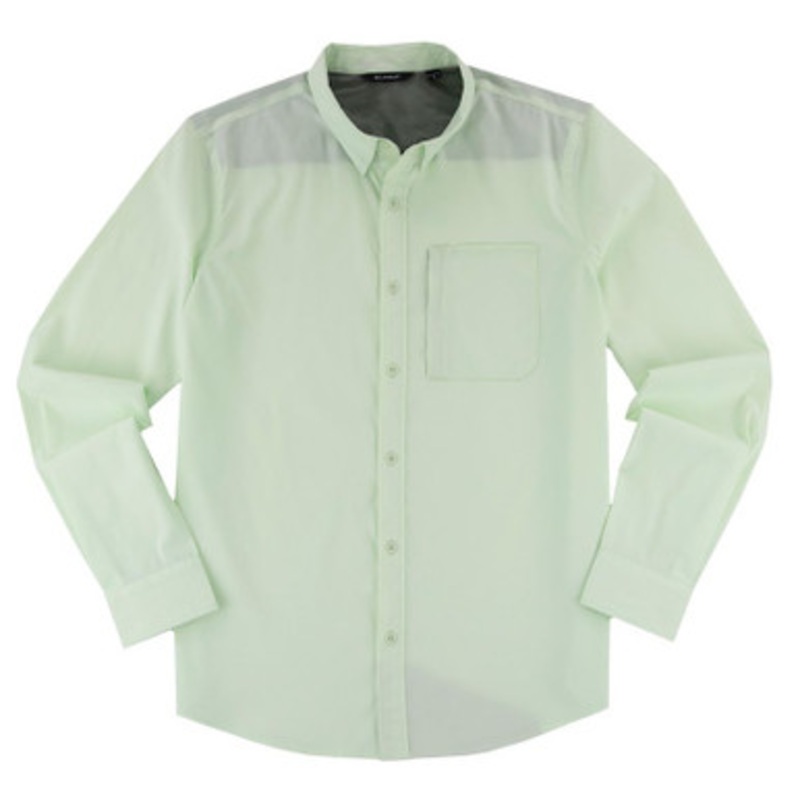 JB Langley Blackwell Long Sleeve Button Down Shirt – Light Green – L