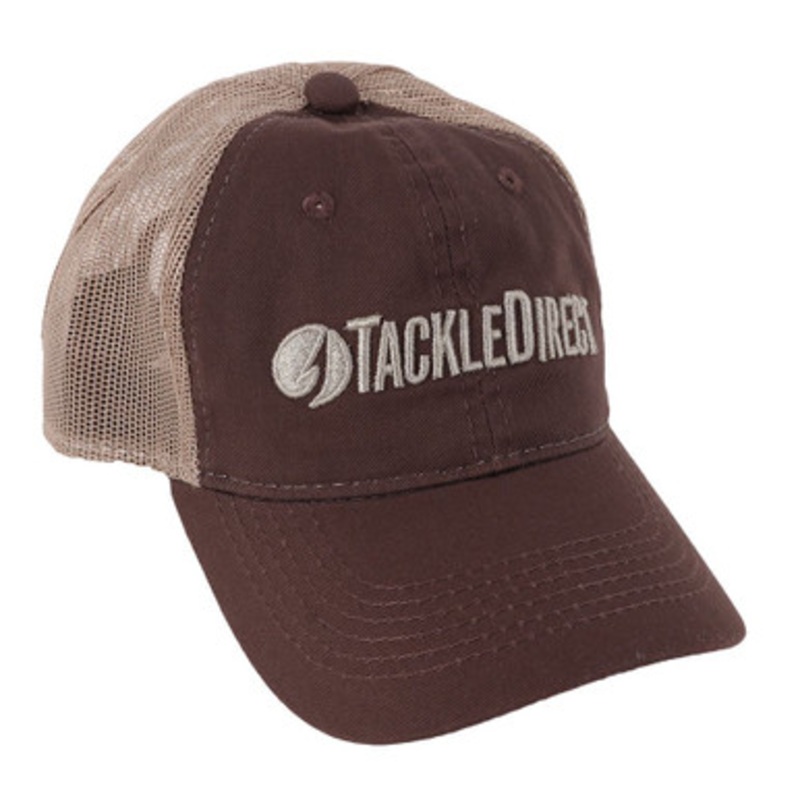 TackleDirect Logo Trucker Cap – Brown/Khaki