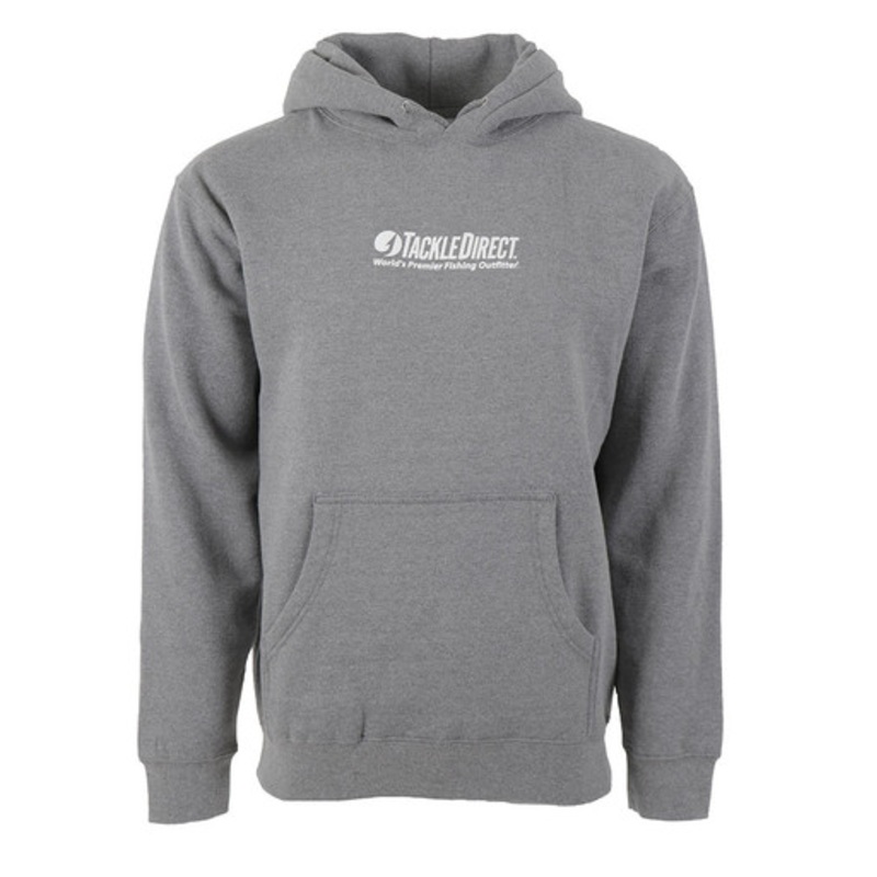 TackleDirect TDLH-GH TD Logo Hoody Gun Metal Heather – Size Medium