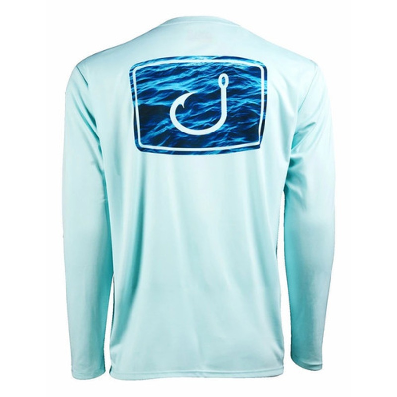 AVID Sportswear Water Camo AviDry Long Sleeve Shirt – Seafoam – L