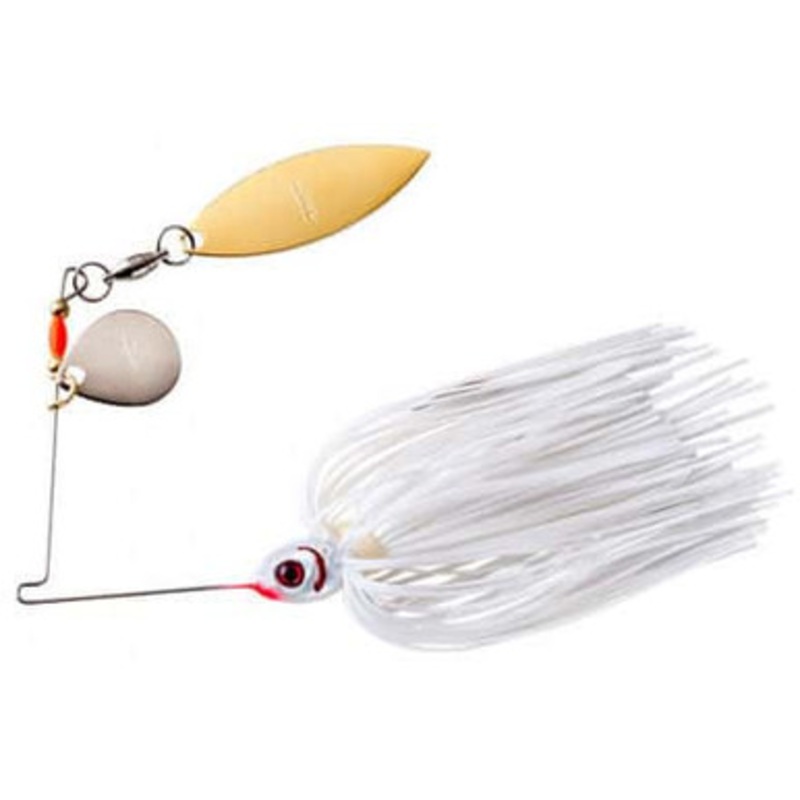 Booyah BYBT38 Tandem Blade Spinnerbait 3/8oz 615 Pearl White/Snow White
