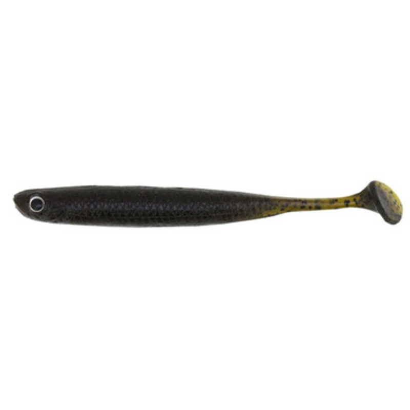 Damiki ANCVYSD-4 Anchovy Shad Soft Bait – 4in Green Pumpkin Black