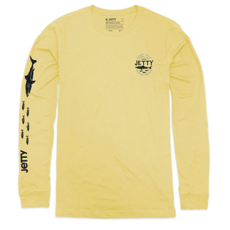 Jetty Chomped UV Solar Long Sleeve Shirt – Yellow – 2XL