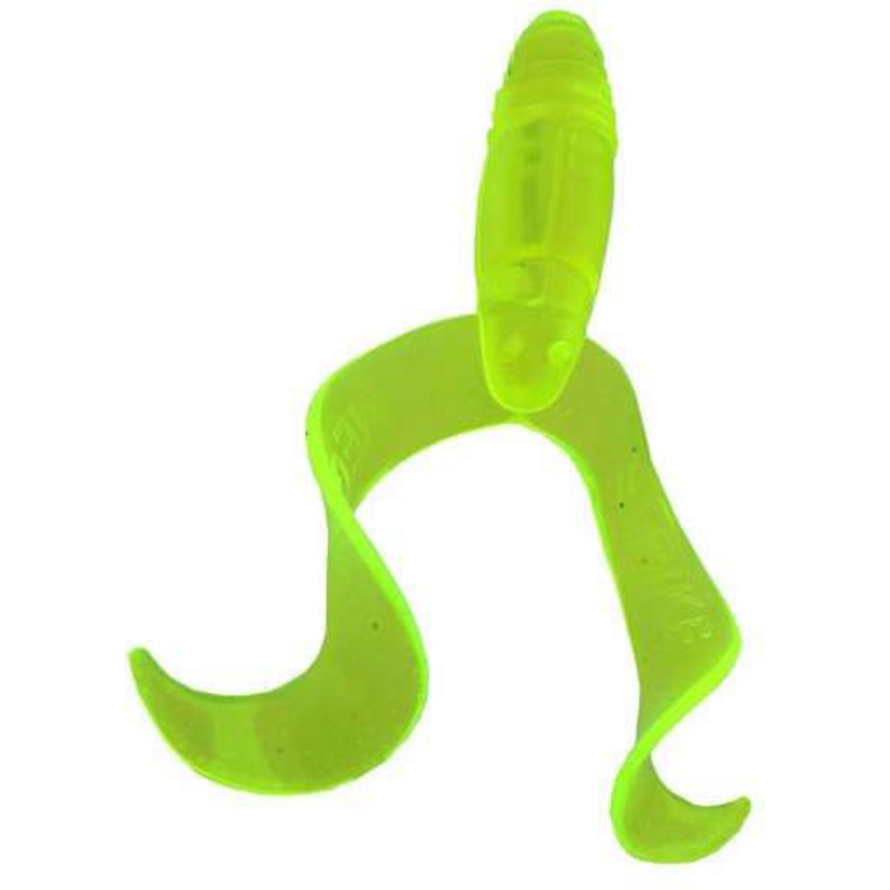 MegaStrike 4” Twin Tail Grubs White