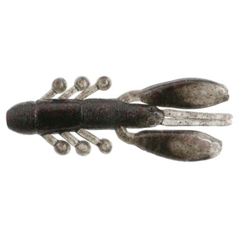 Damiki AIRCW-3 Aircraw 4in Soft Bait Black Red