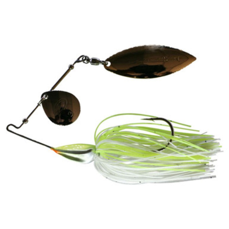 Damiki MTS-38 M Hull Turbulence Spinner Bait Lure White Chart