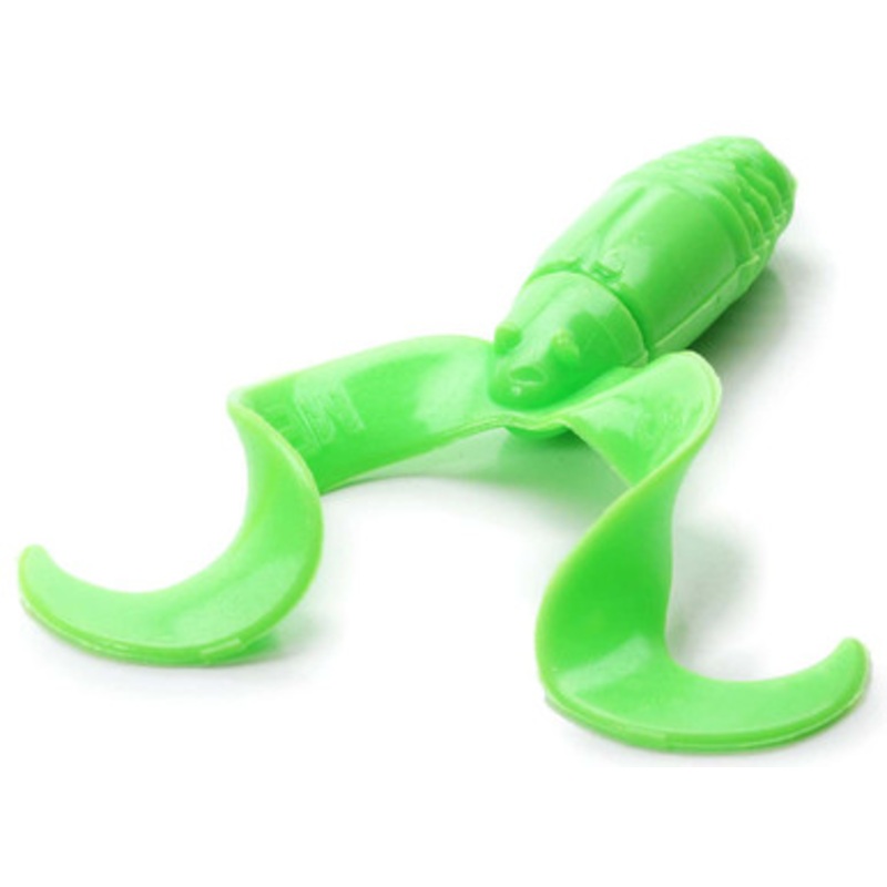 MegaStrike 4” Twin Tail Grubs Chartreuse Opaque